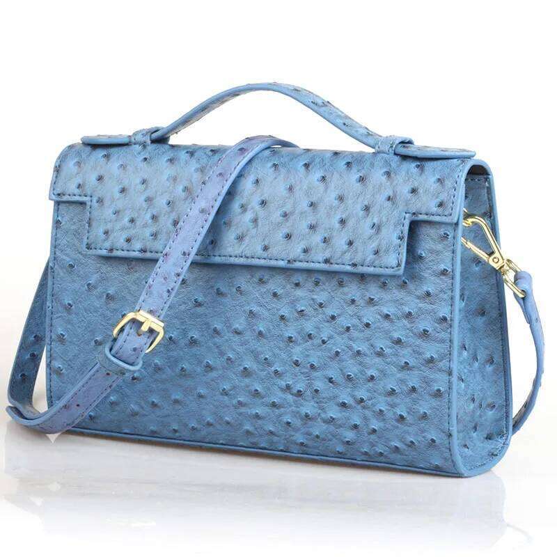 Brand Designer Ostrich Pattern Crossbody Bags For Women 2025 Simple Totes Shoulder Bag Lady Handbags And Purses