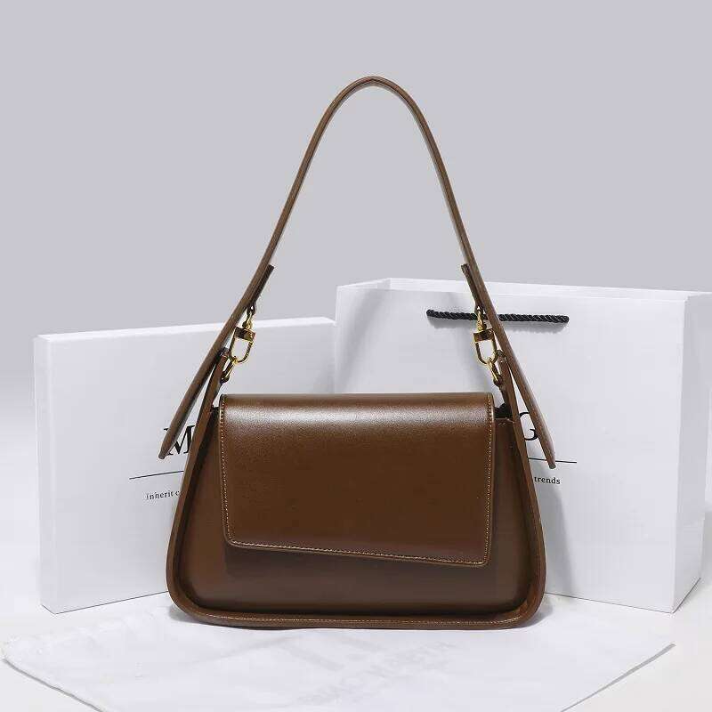 Designer Bag Genuine Cow Leather Women's New Armpit Design Crossbody Shoulder Bag Female Gift Handbag