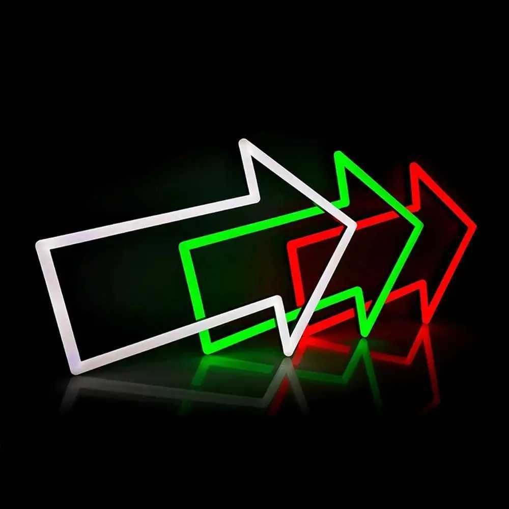 Arrow Neon Sign USB Powered LED Neon Light for Office Supermarket Store Club Hotel Business Backdrop Wall Decor Personality GiftXJ250602