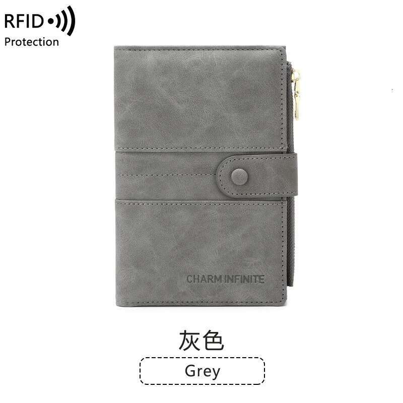 New Anti-theft RFID Holder with Zipper and Buckle, Multi-functional Travel Passport Bag