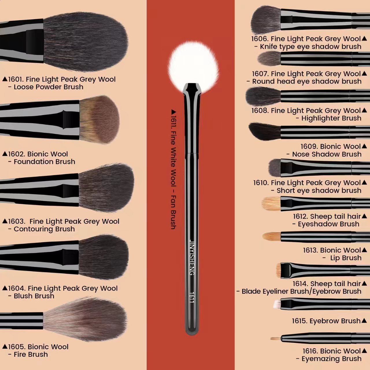 10 piece hourglass makeup brush set easy to wear powder carving brush diagonal eye shadow concealer nose brush female makeup 250311