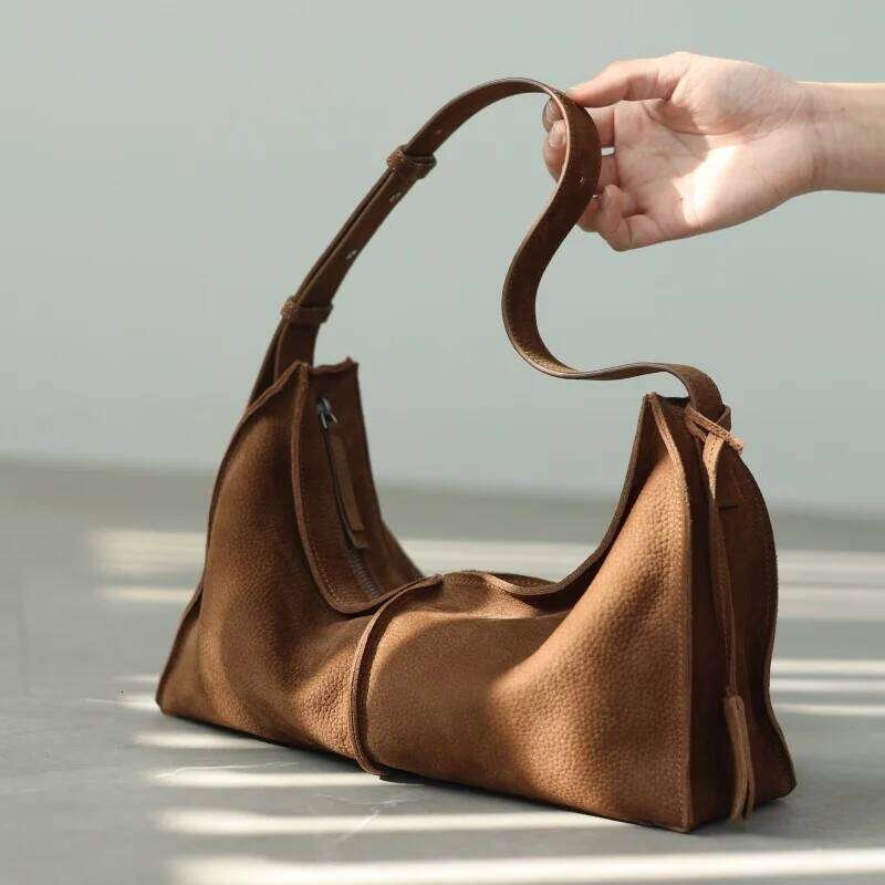 Women's Bags Designer Women's Genuine Leather Vintage Zipper Crossbody Bags Fashion Design Shoulder Bag Soft And Comfortable Handbag