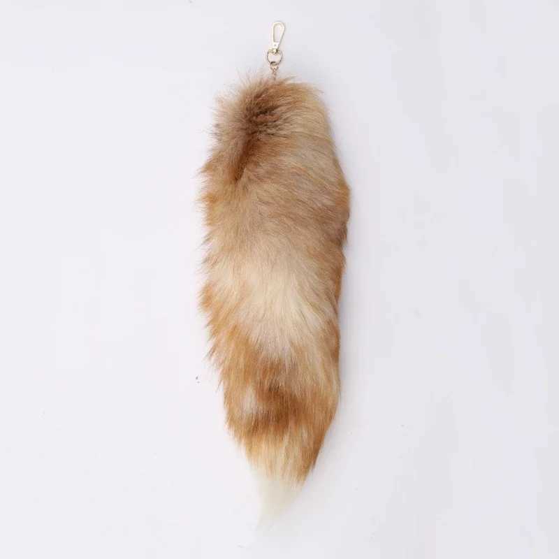 New Fashion Wolf Tail Fur Keychains Unisex Pendant Car Keyring Holder Key Chains Charm Bag Accessories Gifts XJ250602