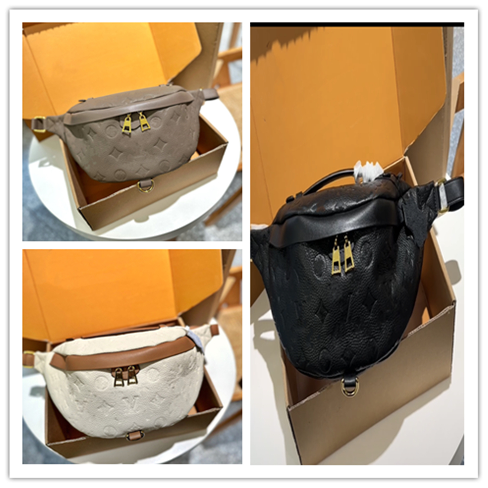 10A Bumbag designer bag mens Womens Genuine soft leather Waist Bags Embossing Flower Bag Shoulder Bag Crossbody bag Fanny Pack bum bag Purse Wallets backpack with Box