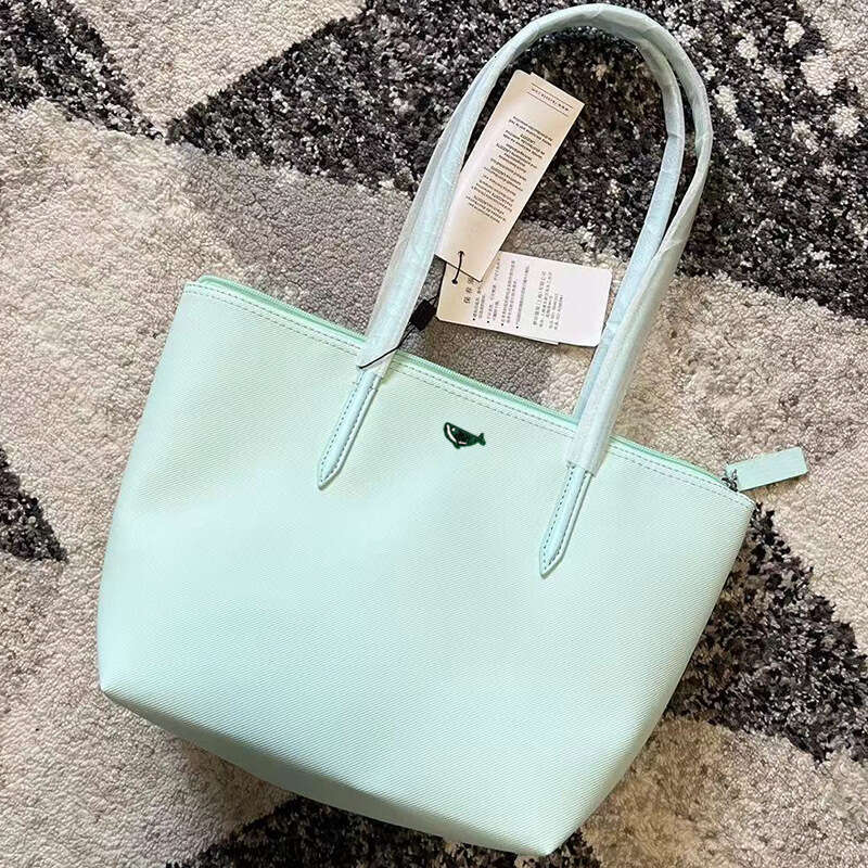 Small Horizontal French Fashion Crocodile PVC Shopping Single Shoulder Handheld Tote Dumpling Bag Waterproof Backpack