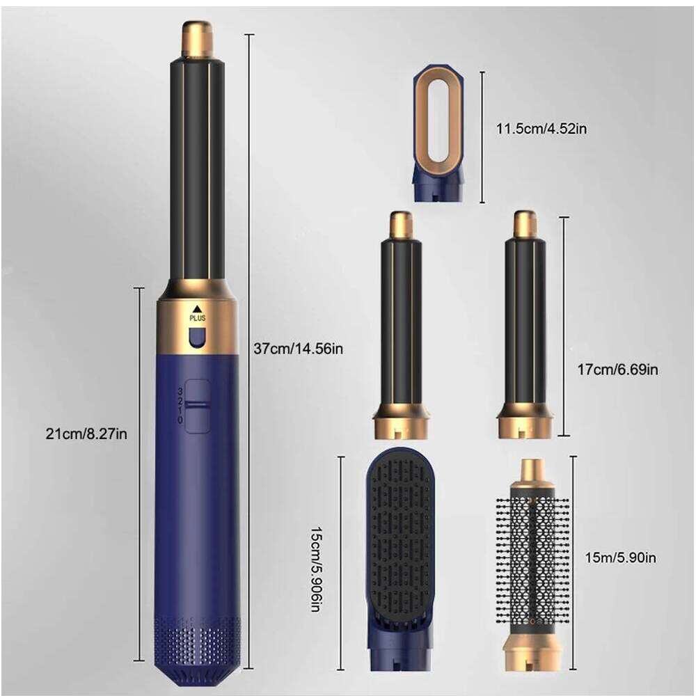 5-in-1 Hairstyling Tool is revolutionary styling hine that combines the power of a hair dryer, straightener, curler,vo