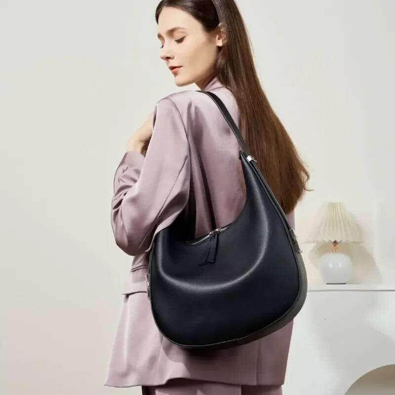 Genuine Leather Women's Tote Bags Large Capacity Fashion Trend Shoulder Bag High Quality Cowhide Female Handbags 2782