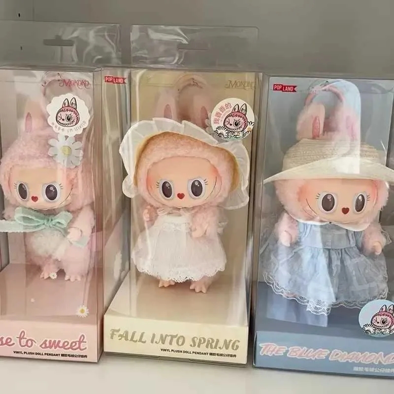 Labubu complete set of 7 fall in wild Milan mokoko123 generation ornament dolls desktop decoration Halloween labubuT250305