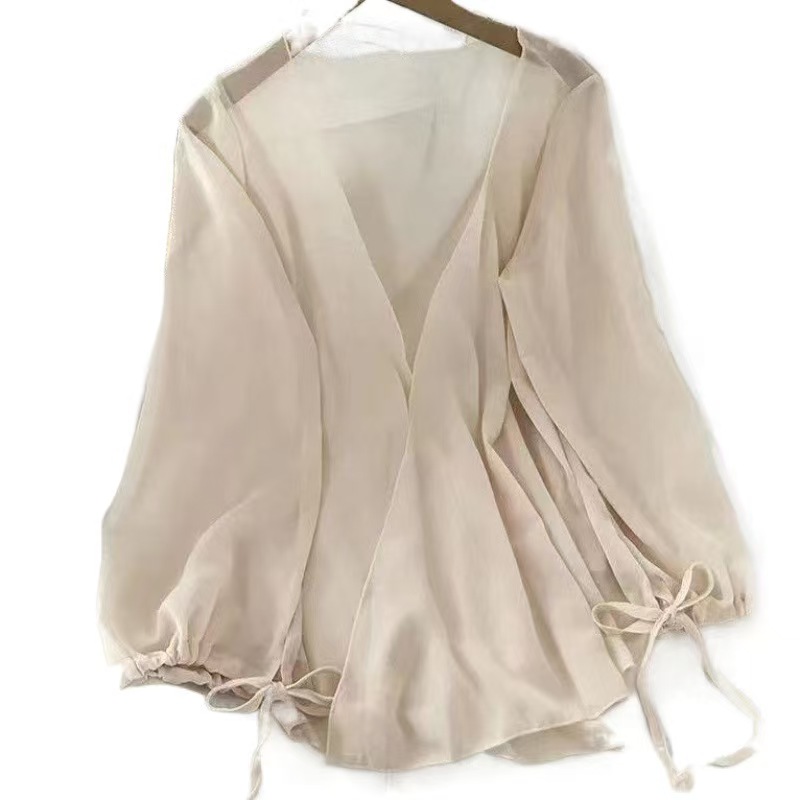 K907 Chiffon sun protection clothing shirt women 2025 new cardigan cardigan top shawl summer with skirt thin coat