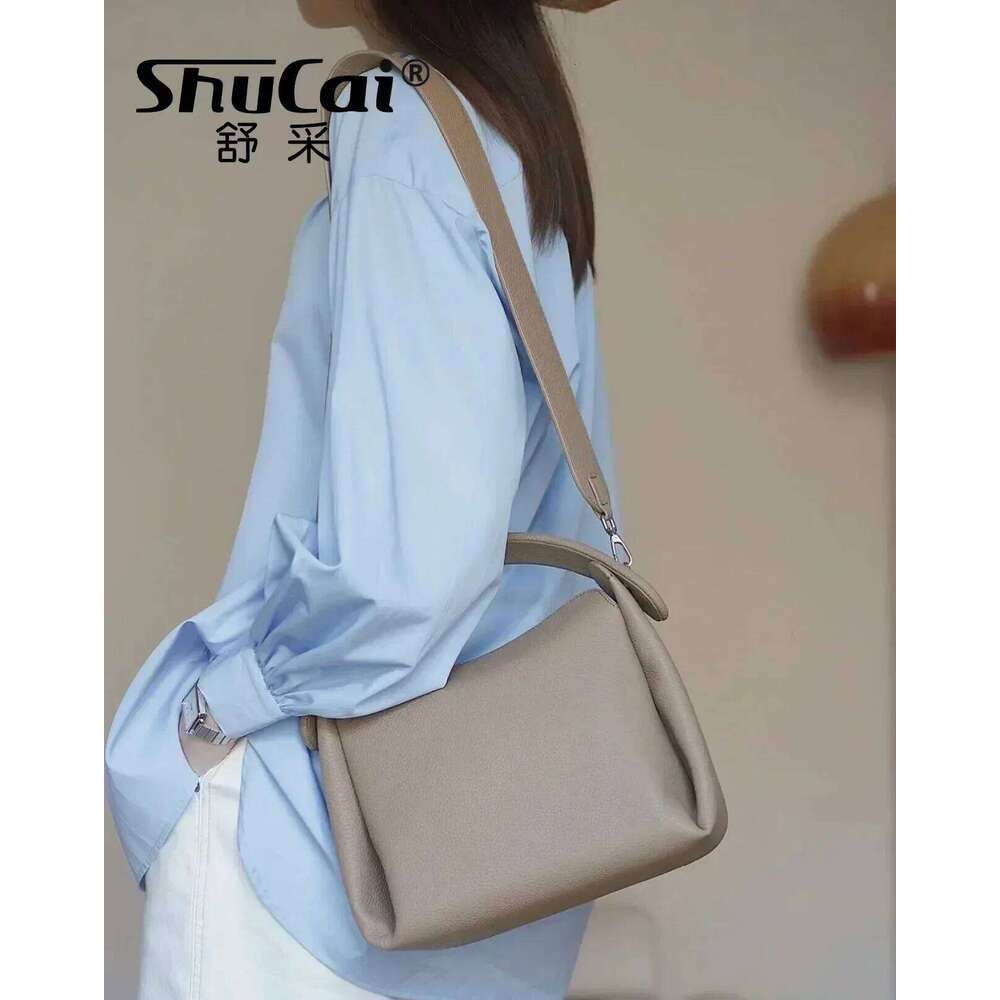 Genuine women's desiger bag large capacity unique cigarette box design Made of soft leather shoulder crossbody handbag
