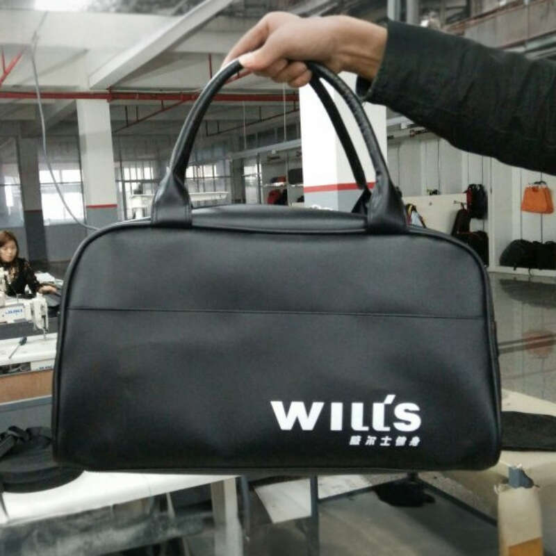 Handheld Large Capacity PU Water-Resistant Gym Travel Duffel Bag Simple Fashion Wales