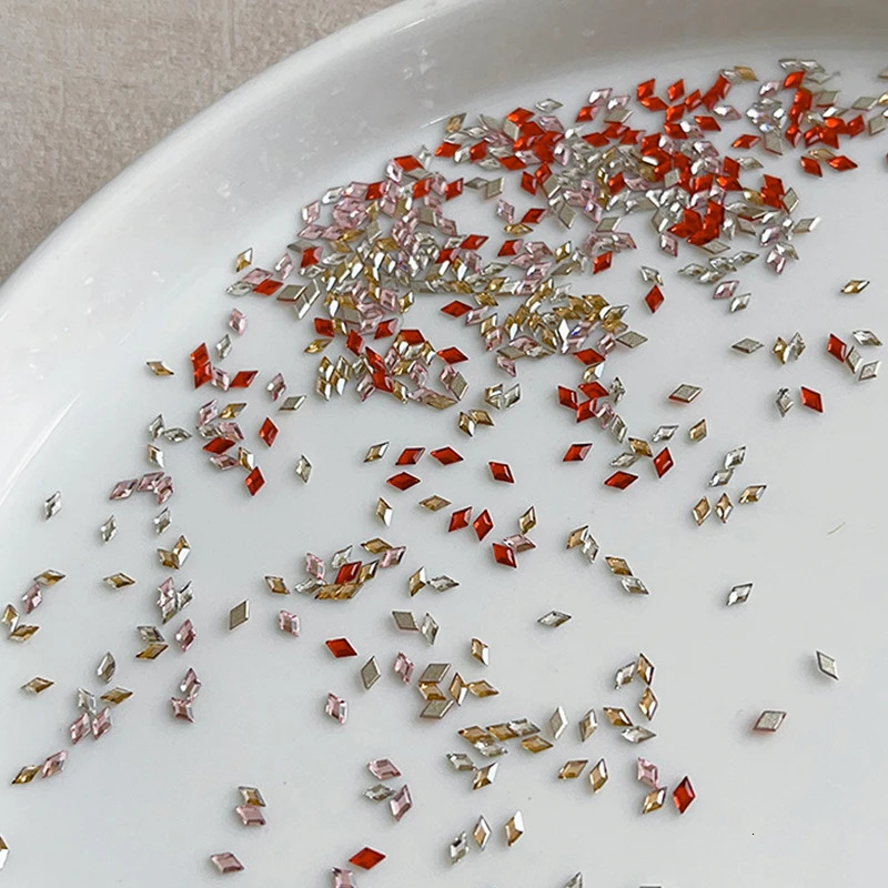 50PCS Mini Marquise Nail Art Zircon Rhinestone Crystal Diamond Accessories For Nails Decoration Manicure Decor 250528