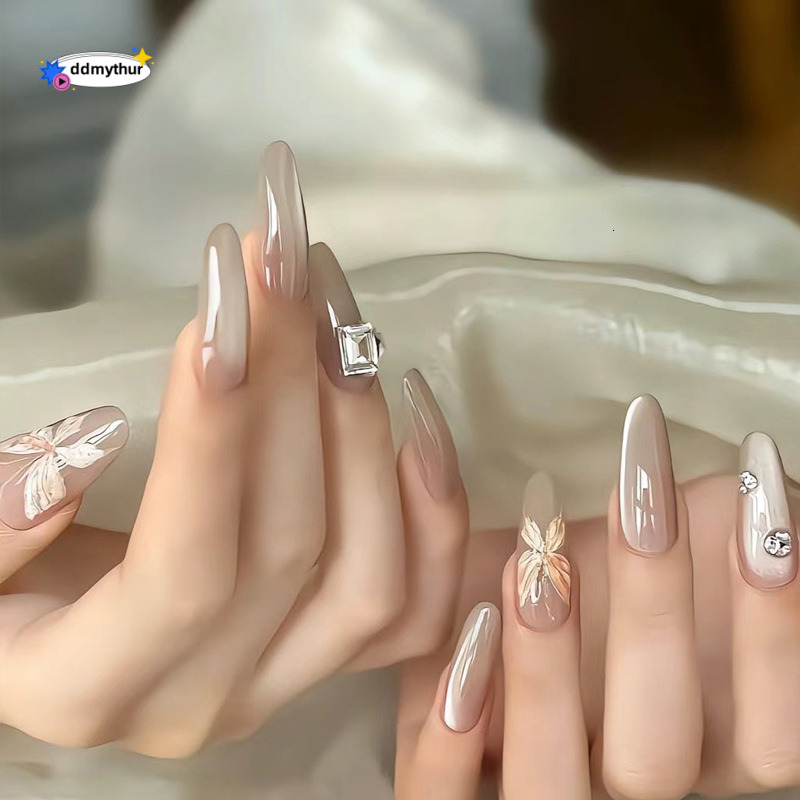 10 Pieces of Code-Separated Rich Girl Fairy Temperament Sparkling Atmosphere Internet Celebrity Style Detachable Wearable Nail Stickers ddmythur