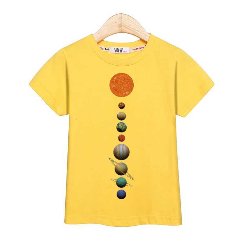2024 New Children Summer Tops Astronaut Cartoon T-shirt Baby Boys Short Sleeves Shirt 3-14T US Size Clothing T250603