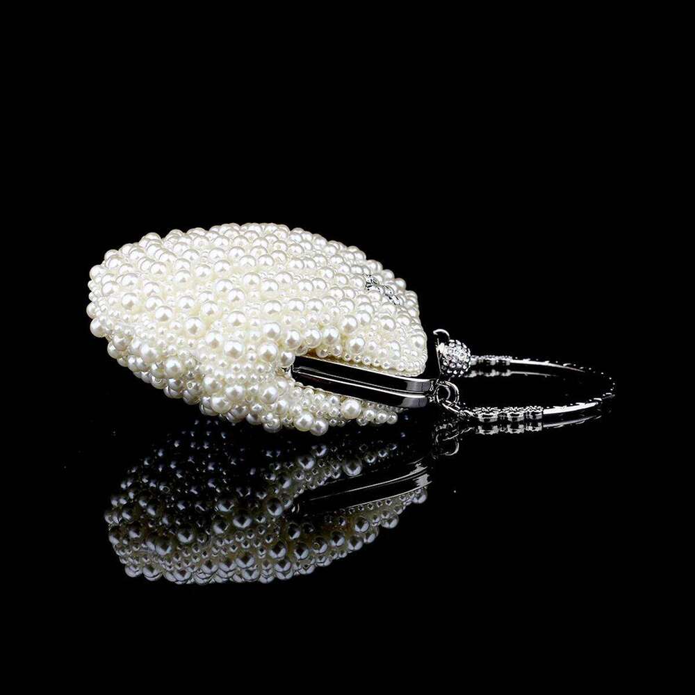 Mini Fashion Gorgeous Beaded Dia Pearl Shell Clutch Evening Bag Handbag Can Be Shoulder Crossbody