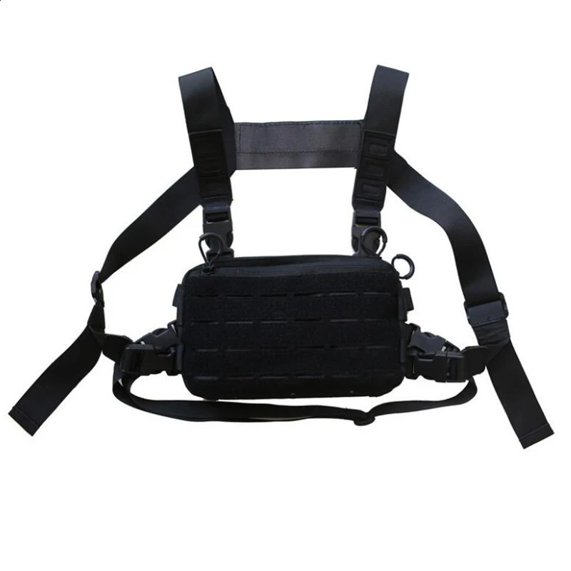 Streetwear Tactical Chest Rig Bag Unisex Vest Hip Hop Style Crossbody Waist Bags Phone Pack Oxford cloth Functionality Chest Bag 250526