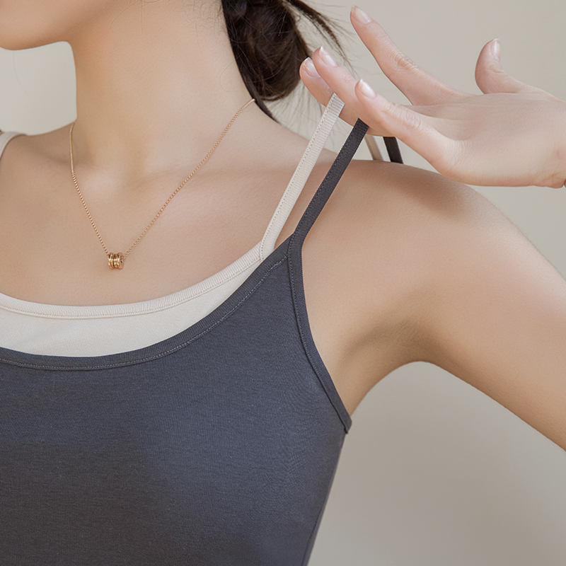 Summer American style Women's Tanks slimming outer wear suspenders