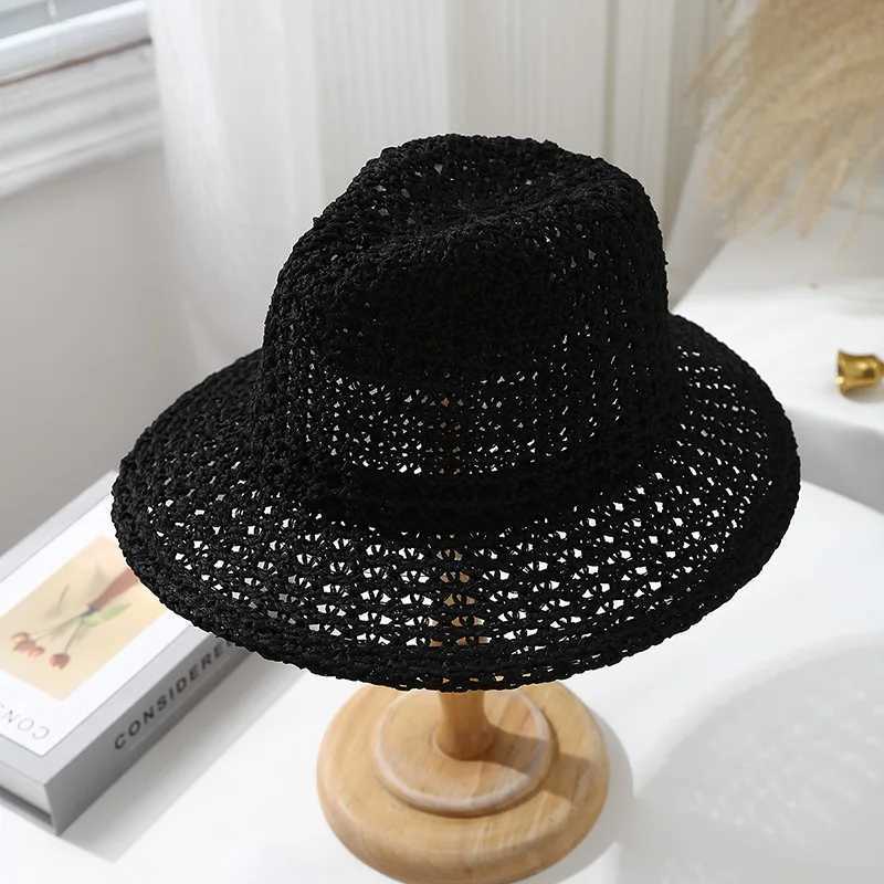 Unisex Fisherman Panama Hat Summer Sun Hat For Women Men With Wide Brim Sunscreen Beach Travel Seaside Holiday New W250602