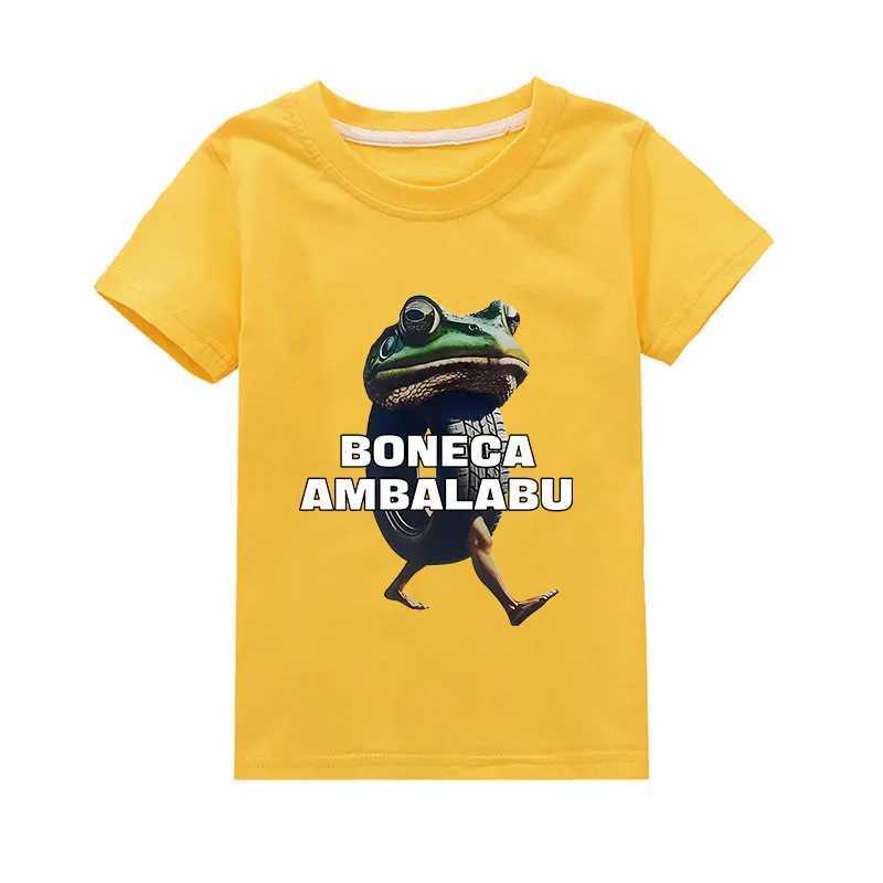 BONECA AMBALABU Italian Brainrot Funny TralaleroTralala Meme Kids Clothes Boys Cotton T-Shirt Fashion Baby Girls Short SleeveT250603
