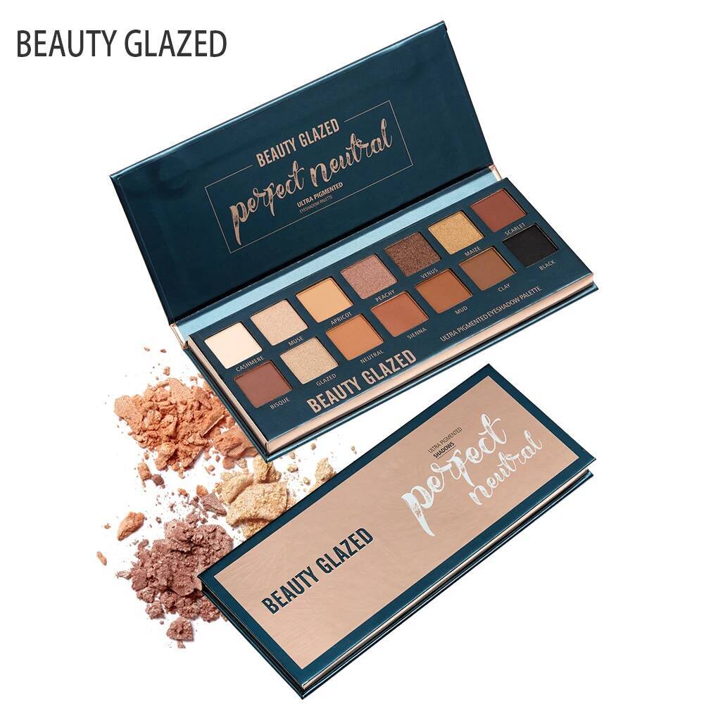 BEAUTY GLAZED Nude Matte 14 Colors Eye shadow Cosmetics Glitter Eyeshadow Palette