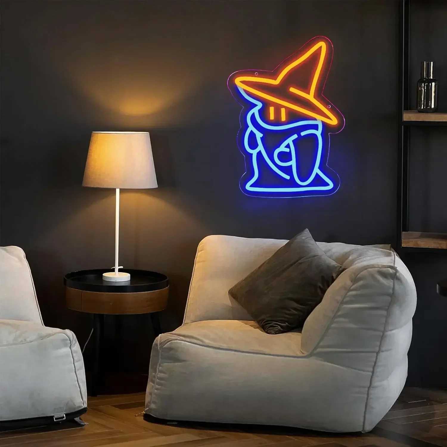 Genie Neon Light Sign Dimmable Neon Sign For Wall Decor Halloween Party Room Party Club Indoor Outdoor Decor Birthday GiftXJ250602