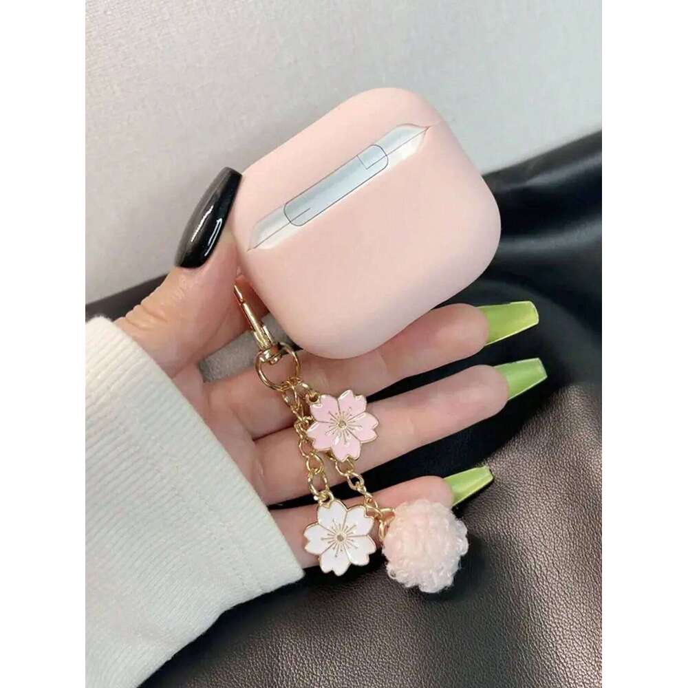 3/4 Cute Flower Keychain Wireless Earphone Cover for Pro/Pro2 Protective Case