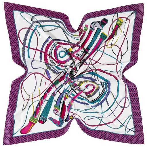 Hot Twill Silk Women Scarf Luxury Brand Europe Design Foulard 130*130cm HorseWhips Printed Square Scarves Fashion Shawls Wraps W250602