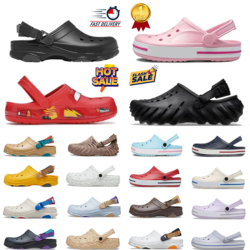 Designer sandals for men women kids slides slippers clogs sliders EVA balck white pink Sandale waterproof bayaband cars lighting outdoor shoes clog size 36-45