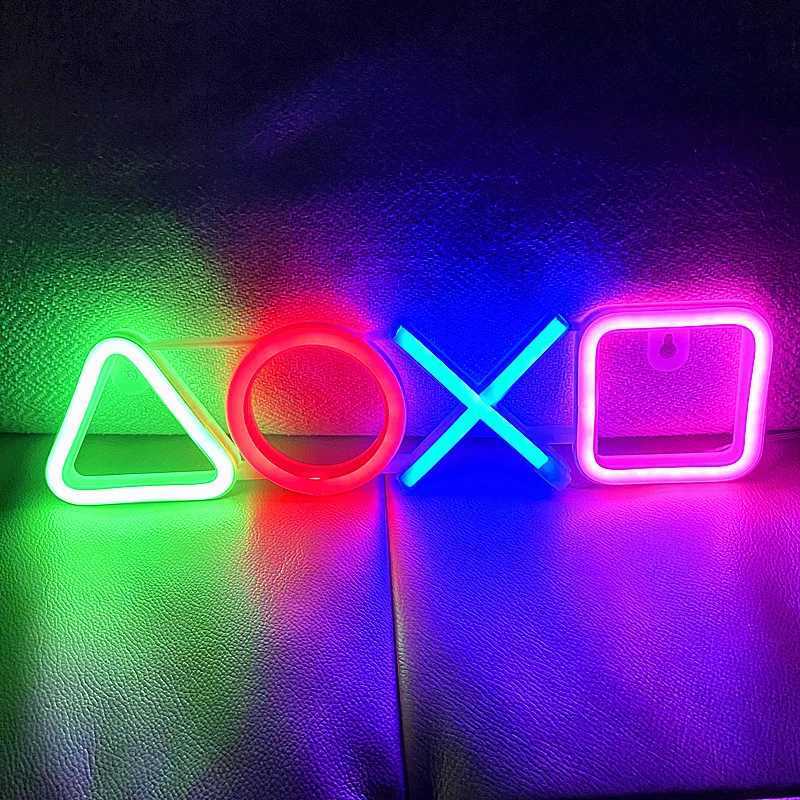 Neon Sign Custom Game Icon Light for Wall Hanging Atmosphere Playstation Lamp LED Colorful Lighting Room Bar Club Player Decor XJ250602