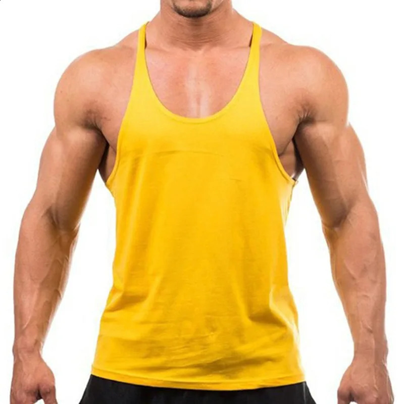 Style Jogger Gym Singlet Training Bodybuilding Tank Top Vest Shirt Sleeveless Fitness Cotton For Men 250527