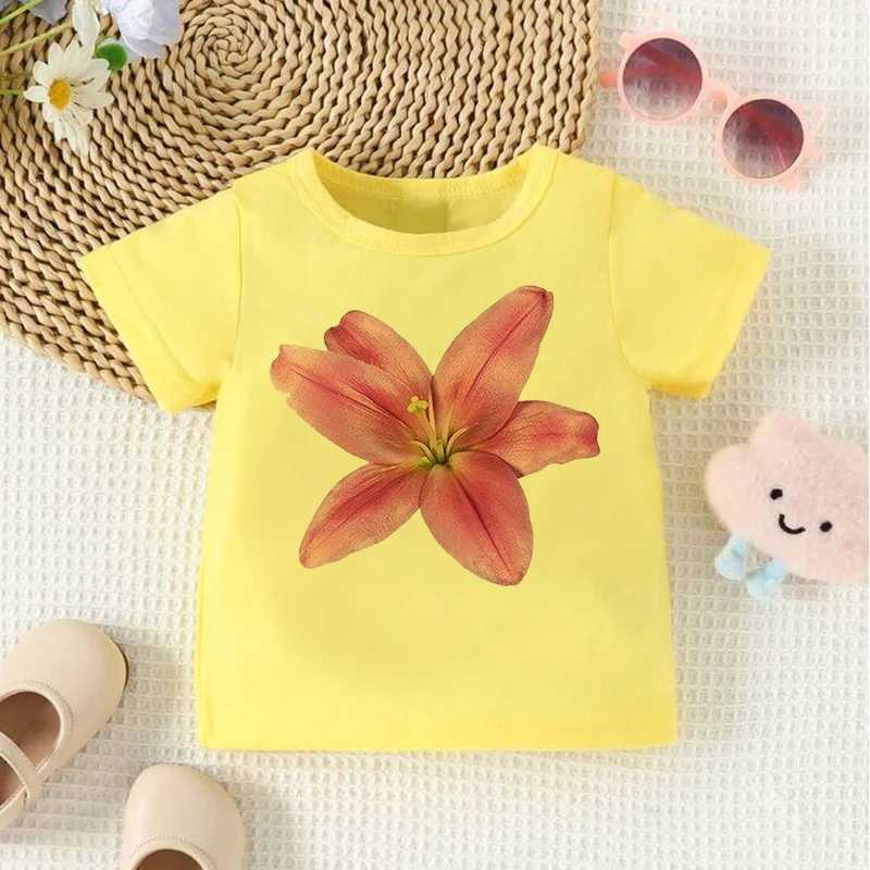 90s Cute Flower Girl Love Kid Child Summer Kawaii Kid T-Shirt For Children Tops Fashion Tee Outfits Baby Tshirt Clothing T250603