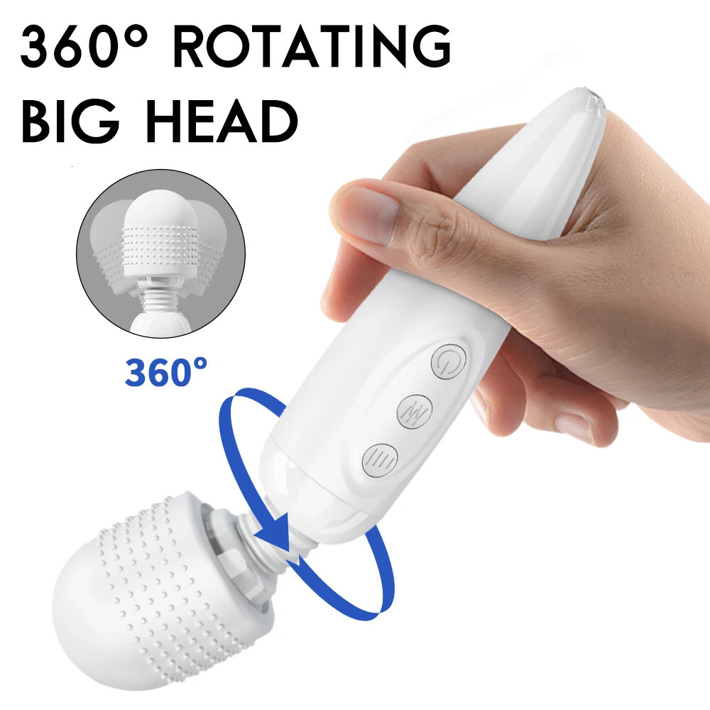 20 Speeds Powerful AV Vibrator for Women Nipple G spot Clitoris Stimulator Magic-Wand Dildo Female Masturbation Adult Sex Toys 250603