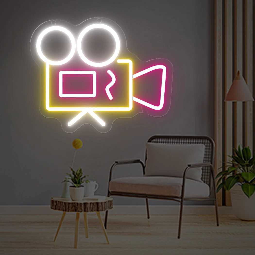 Camera Neon LED Sign Wall Decor Neon Light Photography Room Shop Home Bar Wall Decoration Wedding Birthday Gift USB Neon Lights XJ250602