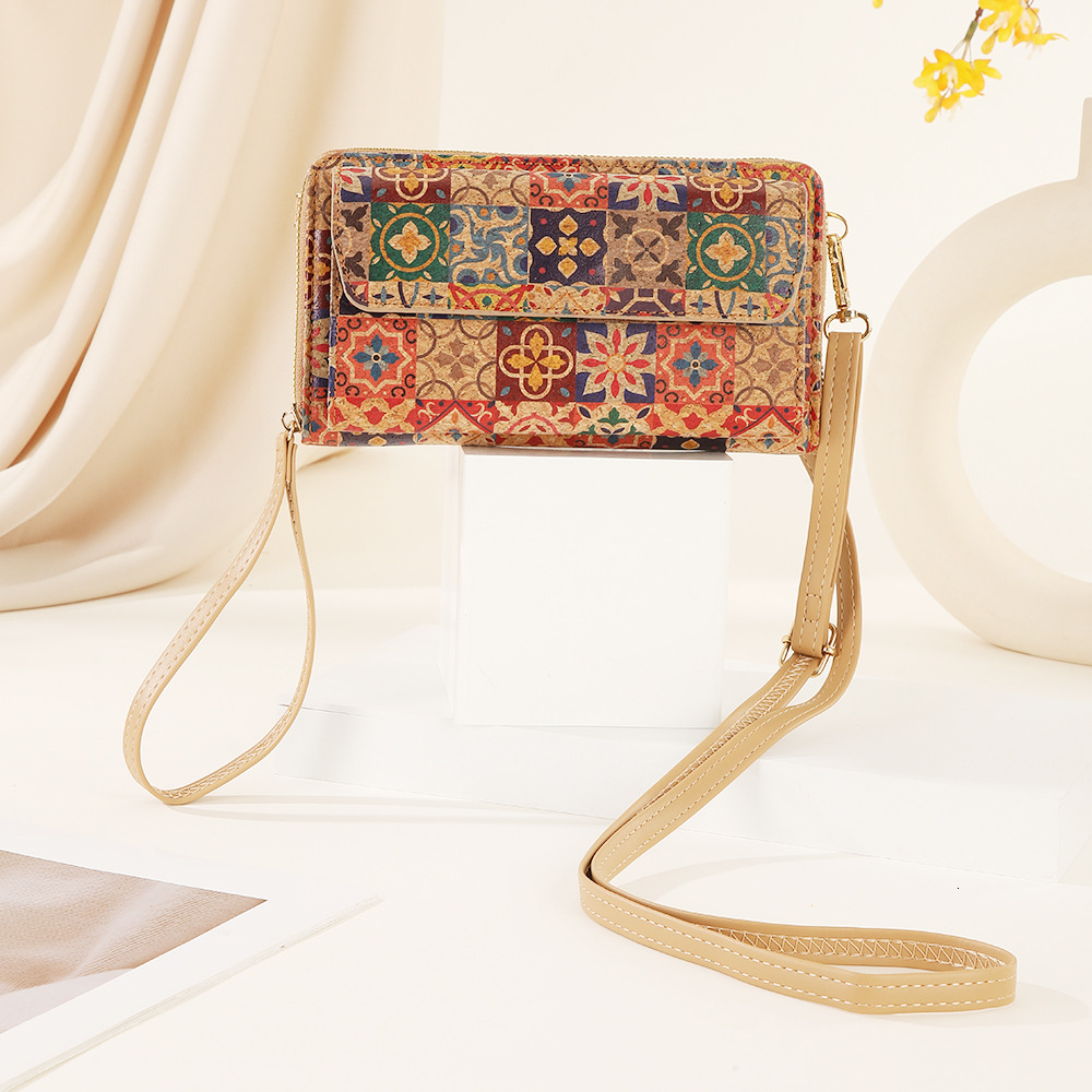 Top Brand High Quality New Style 2025 New Summer Printed Dual-use Portable Phone Bag Crossbody Women's Bag Multi-card Slot Handbag New Free Deliv