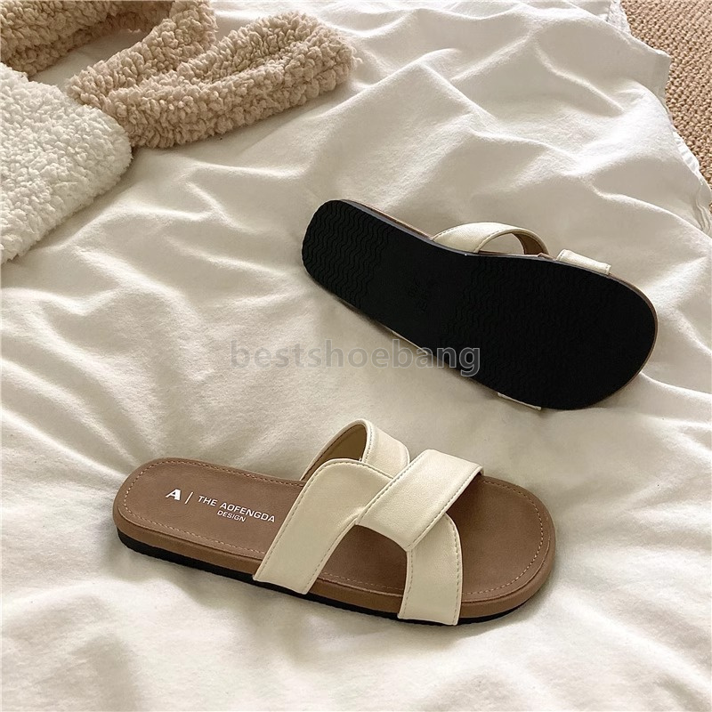 2025 designer sandals women slides summer beach slippers casual daily slip-on sliders fashion soft leather outdoor wearing for womens shoes flats flip