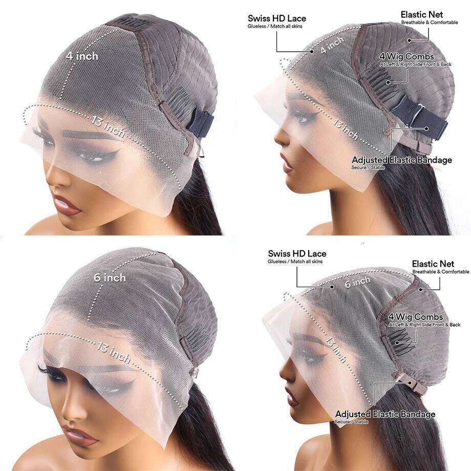 Deep Frontal Hd Wigs On Clearance Sale 13x4 13x6 Water Wave Curly 30 Inch Lace Front Wig Human Hair