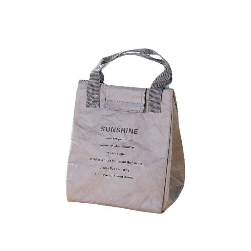 Lunch Box Bento for Students and Office Workers, Large Capacity Dupont Paper Insulated Bag with Printing