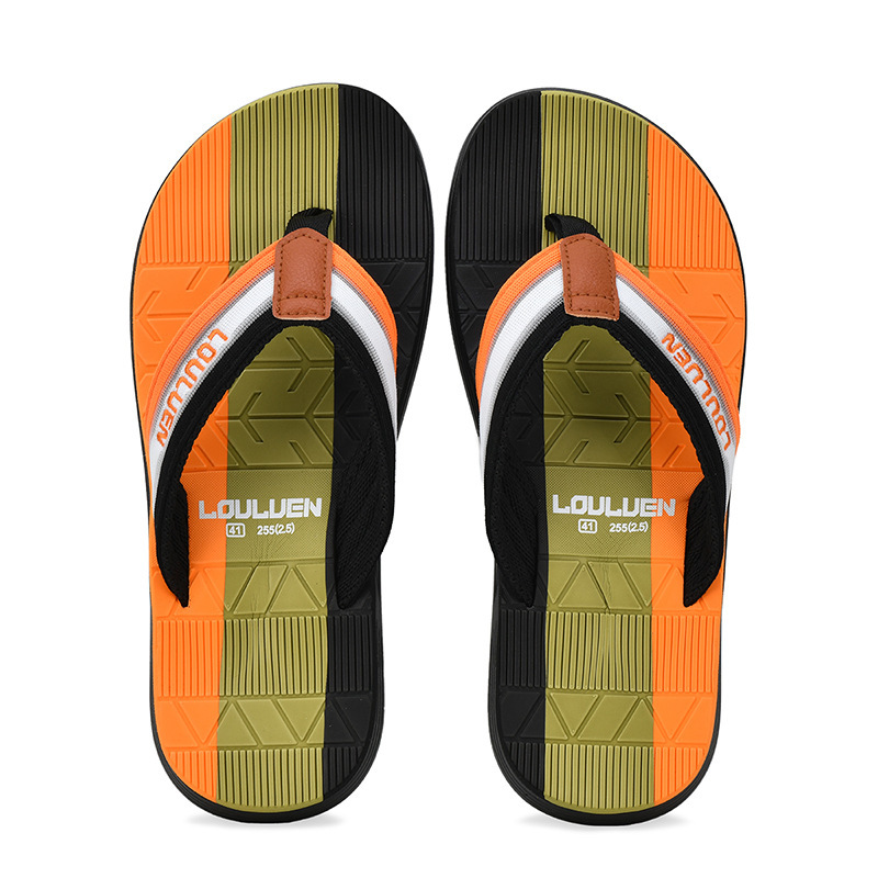 designer Summer New Men's Flip-Flops High-End Casual Toe-Post Men's Slippers Outdoor Non-Slip Beach Sandals