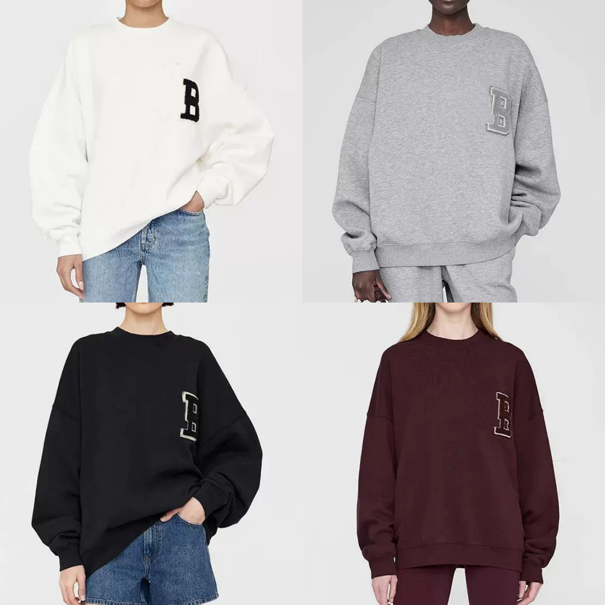 High Quality Embroideried Sweatshirts Long Sleeved Sweater Women Cotton Designer Casual Hoodie Pullover Jumpers