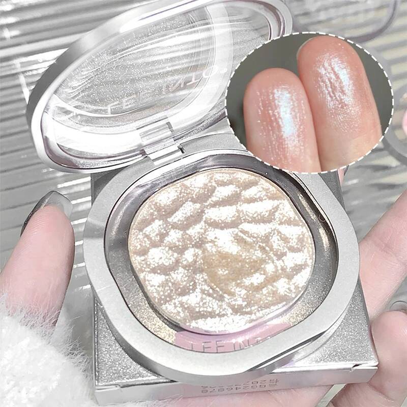 LEEINTO color-glowing high-gloss pearlescent powder brightens up the make-up eye shadow disc