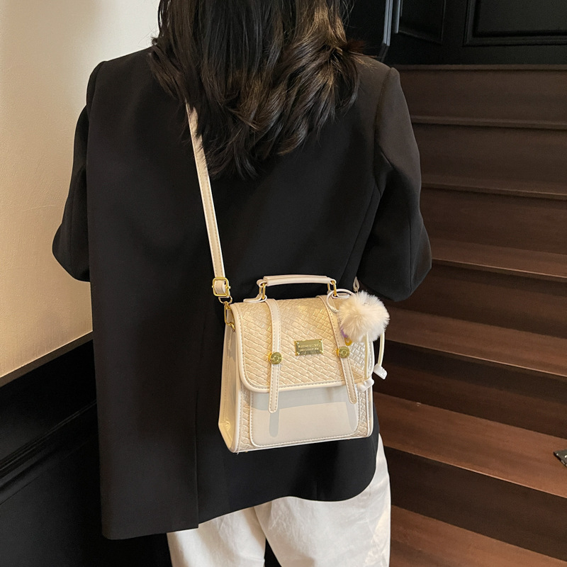 designer 2025 New Fashionable Versatile Casual Small Backpack for Women with High-end Trendy Style for Outings Simple Double Shoulder Bag