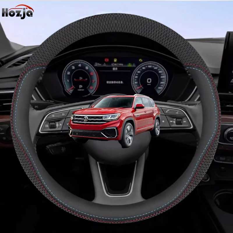 Car Steering Wheel Cover For Volkswagen VW Caddy 3 4 MK3 MK4 2007 2008 2010 2014 2015 2016 2017 2018 7Colors Auto Accessories R250603