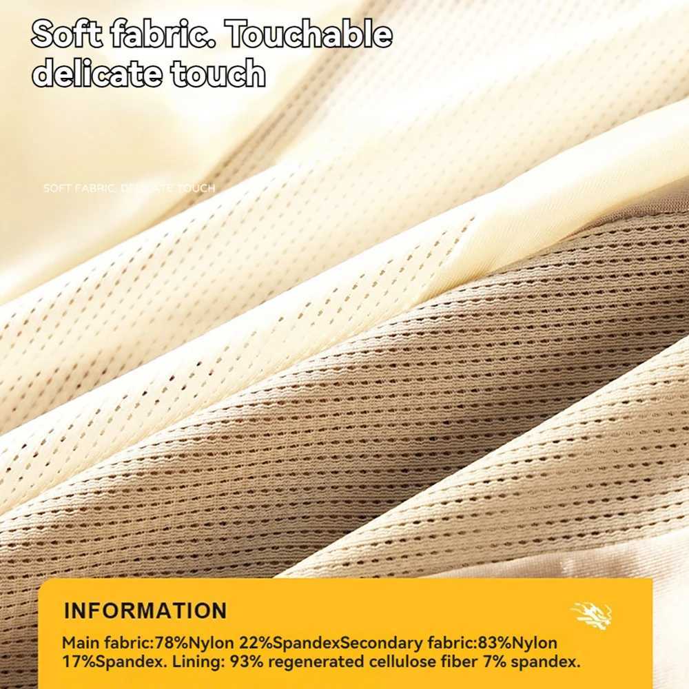 3PCS/Pack Luxury Satin-like Cool Mesh Patchwork Ice Silk Mens Panties Breathable Crotch Boxers Comfortable Smooth Underwear W250603