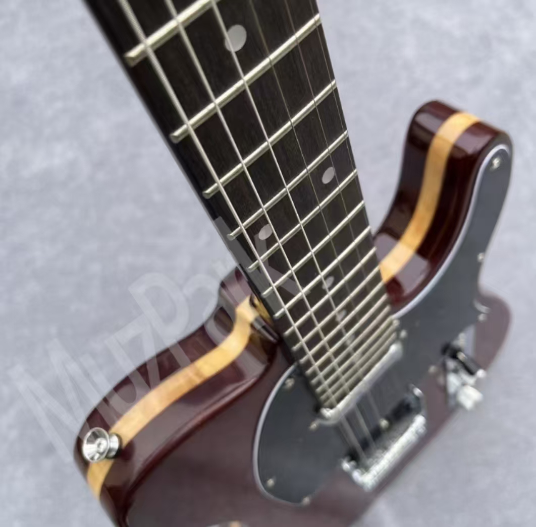 Personalize Your Sound: Unique Brown Trimmed Electric Guitars Available