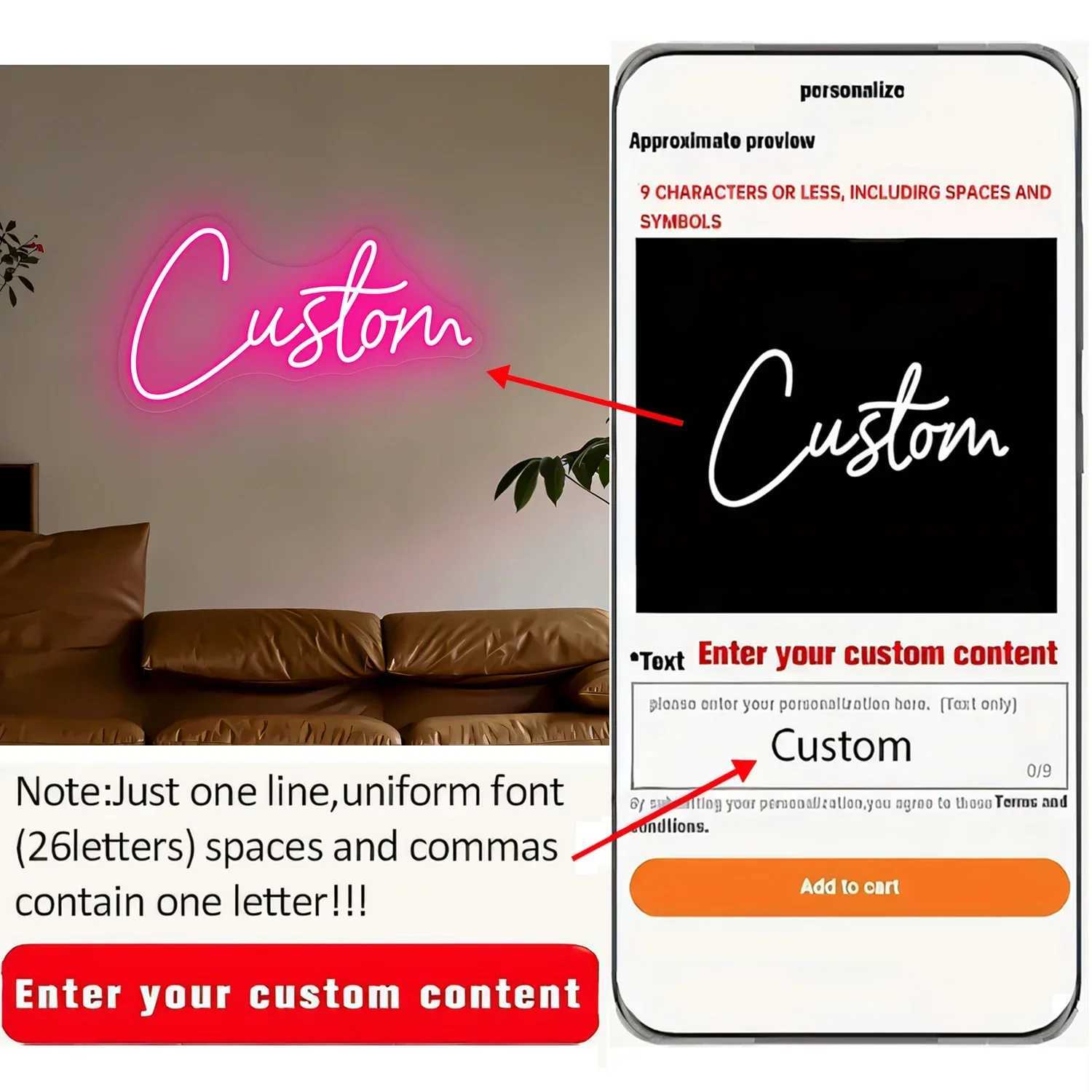 Custom Name Neon Sign LED Neon Happy Birthday USB Powered Neon Signs Night Light Wall Art Bedroom Living Room Decor Lamp Signs XJ250602