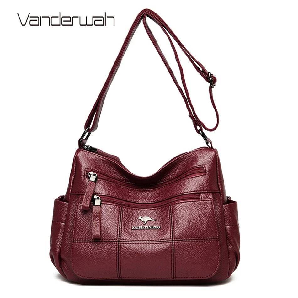 Genuine Brand PU Leather Sac Designer Shoulder Crossbody Hand Bags for Women 2022 Purses and Handbags
