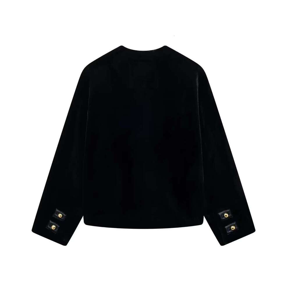 TRAF Women 2024 Winter New Fashion Lazy Faux Fur Jacket Coat Chic Button Style All Match Round Neck Top Outerwear Mujer