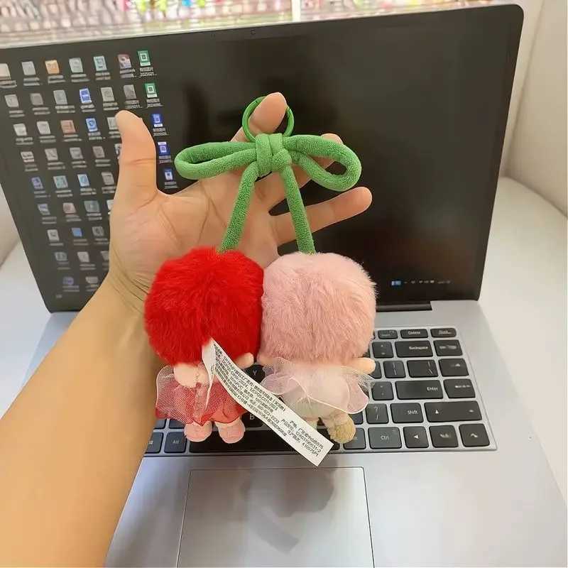 New Crybaby Crying for Love Series Hanging Card Cute Plush Doll Cherry Figure Toy Keychain Pendant Kids Toy Gift XJ250602