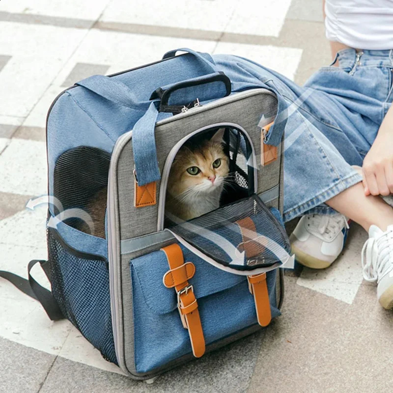 Pet Backpack Cat Bags Fashion Outdoor Travel Backpack for Cat Small Dogs Transport Backpack s Cat Supplies 250526