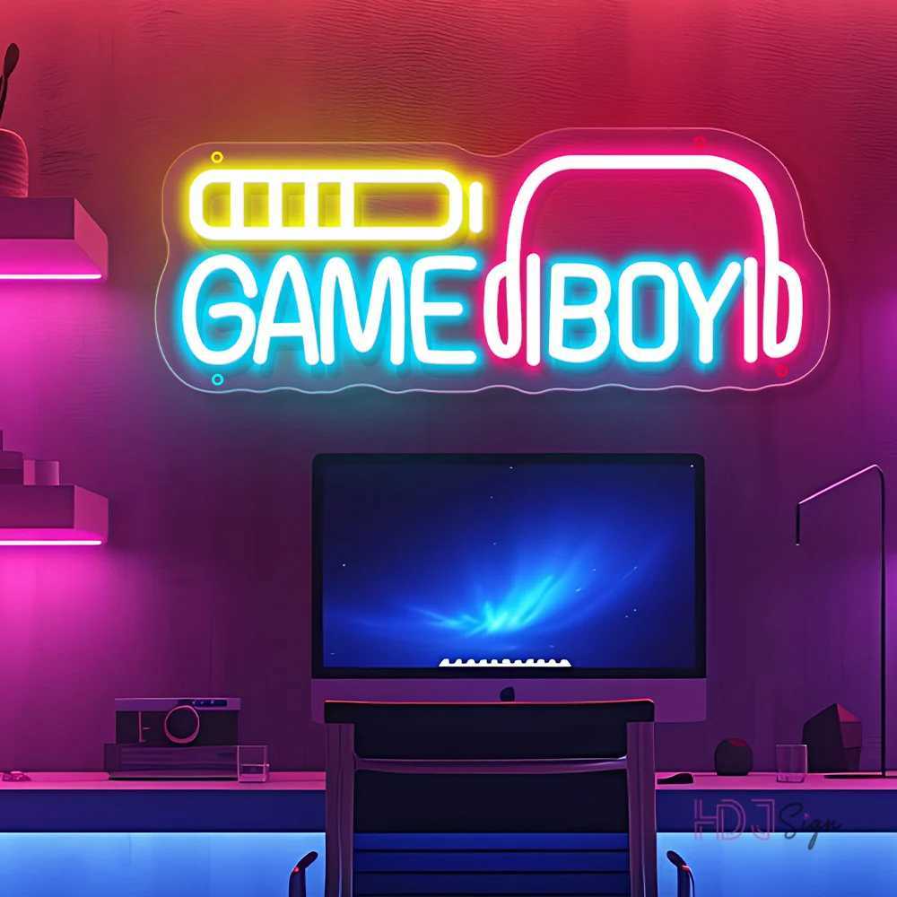 Gaming Neon LED Sign Bedroom Wall Decoration Game Room Neon Lights Sign USB Party Bar Club Gamer Room Decoration Neon Night Lights XJ250602